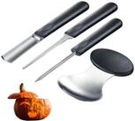 WESTMARK Tranchiermesser Schnitz-Set f&uuml;r K&uuml;rbisse, 4-tlg., inklusive