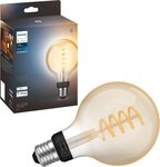 Philips Hue LED-Filament White Ambiance Globe G93 550lm, E27, 1 St.,...