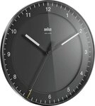 Braun Wanduhr Braun Uhren BC17B-DCF Funkwanduhr Uhren/Wecker Schwarz
