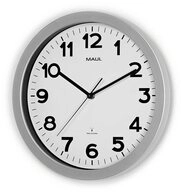 MAUL Uhr MAUL 9053595 Wanduhr/Funkuhr MAULstep, Durchmesser: 350 mm, silber