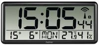 Hama Funkwanduhr Funkwandhuhr Wanduhr Jumbo DFC Digital extragro&szlig;e Anzeige (Kalender