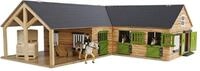 Kids Globe Spielwelt Kids Globe Horses Pferdehof aus Holz, 1:24, mit T&iacute;?ren, Fenster