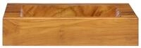 vidaXL Waschbecken, Waschtisch Massivholz Teak 50x35x10 cm