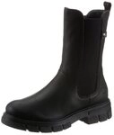 Rieker Chelseaboots, Stiefelette, Blockabsatz, Boots mit breitem Stretcheinsatz