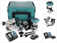 Makita Oberfr&auml;se DRT 50 RA1J X2 Akku Multifunktionsfr&auml;se 18 V Brushless + 1x Akku