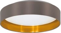 EGLO LED Deckenleuchte Maserlo, LED fest integriert, Warmwei&szlig;, Stofflampe...