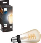 Philips Hue LED-Filament White Ambiance Edison ST64 550lm, E27, 1 St.,...