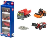 Siku Spielzeug-Baumaschine SIKU 6329 Geschenkset Stra&szlig;enbau