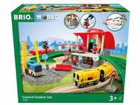 BRIO® Spielzeug-Eisenbahn BRIO® WORLD, Großes City Bahnhof Set, mit...
