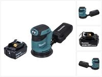 Makita Akku-Exzenterschleifer DBO 180 F1 Akku Exzenterschleifer 18 V 125 mm +...
