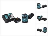 Makita Akku-Exzenterschleifer DBO 180 RF1 18 V 125 mm + 1x Akku 3,0 Ah +...