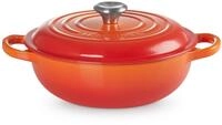 LE CREUSET Br&auml;ter Stew Pot Signature rund ofenrot 22cm, Emailliertes Gusseisen