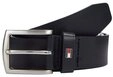 Tommy Hilfiger Lederg&uuml;rtel DENTON 3,5 cm breit Robuster Lederg&uuml;rtel mit Flag-Label,