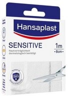 Beiersdorf AG Wundpflaster Hansaplast Sensitive Pflaster 1 m x 8 cm, Packung