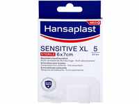 Hansaplast Wundpflaster Hansaplast Sensitive XL Steril 6 cm x 7 cm, 5 Stück,...