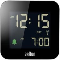 Braun Wecker Braun BC08B-DCF Funk Wecker Schwarz negatives Display