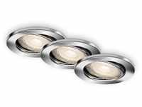 Briloner Leuchten LED Einbauleuchte 7220-038, LED wechselbar, Warmweiß, chrom,...