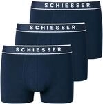 Boxer SCHIESSER "95/5", Herren, Gr. 7, blau (803, dunkelblau), Single Jersey,