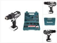 Makita Akku-Schlagbohrschrauber DHP 482 Z W 18V 62Nm Solo + Bit & Bohrer-Set