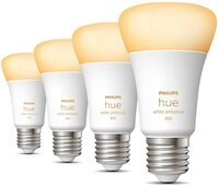 Philips Hue White Ambiance E27 9W/800lm Viererpack (929002489804) Philips Hue White Ambiance E27 9W/800lm Viererpack (929002489804)