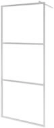 vidaXL Duschwand Begehbare Duschwand mit voll mattiertem ESG-Glas 90x195 cm