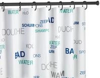 WENKO Duschvorhangstange Schwarz, ausziehbar, ohne Bohren, geklemmt, Aluminium,