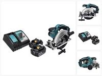Makita Akku-Handkreiss&auml;ge DSS 611 RF Akku Handkreiss&auml;ge 18 V 165 mm + 2x Akku...