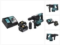 Makita Akku-Bohrhammer DHR 243 RG 18 V SDS plus Brushless + 2x Akku 6,0 Ah +
