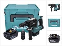 Makita Akku-Bohrhammer DHR 243 G1J 18 V 2,0 J SDS plus Brushless + 1x Akku 6,0...