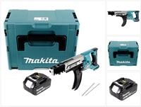 Makita Akku-Magazinschrauber DFR 750 G1J Akku Magazinschrauber 18V 45-75mm + 1x...