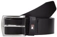 Tommy Hilfiger Lederg&uuml;rtel DENTON 3,5 cm breit Robuster Lederg&uuml;rtel mit Flag-Label,