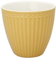 Greengate Becher Alice Latte Cup honey mustard 0,3 l, Steingut
