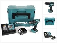 Makita Akku-Schlagbohrschrauber DHP 483 RF1J Akku Schlagbohrschrauber 18V 40Nm...