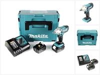 Makita Akku-Schlagschrauber DTW 190 RFJ 18V + 2x Akku 3,0Ah + Schnellladeger&auml;t...