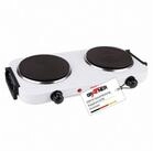 Grafner Doppelkochplatte Grafner&reg; 2000 Watt mit klappbaren Griffen Wei&szlig;,...