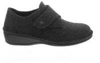 Finn Comfort Finn Comfort Adelboden, Hausschuh, Klettverschluss, Wollfilz, Anthrazi
