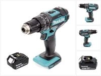 Makita Akku-Schlagbohrschrauber DHP 482 G1 Akku Schlagbohrschrauber 18 V 62 Nm...