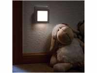Paulmann LED Steckdosenleuchte Stecker Nachtlicht Esby eckig Weiß, mit