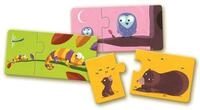 DJECO Puzzle Puzzle Tierm&uuml;tter und Jungtiere 12x2 Teile, Puzzleteile