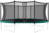 Berg Gartentrampolin oval 520 x 345 cm gr&uuml;n mit Sicherheitsnetz Comfort Grand