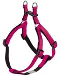 Nobby Hunde-Geschirr Geschirr Soft Grip fuchsia/schwarz schwarz Brustumfang: 50-72 cm