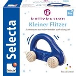 Selecta Greifling Exklusic Holz Rollspielzeug Schiebeauto Kleiner Flitzer blau 64008
