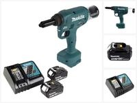 Makita Blindnietzange DRV 250 RT Akku Blindnietsetzger&auml;t 18V 20kN Brushless +...