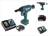 Makita Blindnietzange DRV 250 RT1 Akku Blindnietsetzger&auml;t 18V 20kN Brushless +...