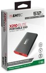 EMTEC X210 Elite externe SSD (512 GB) 2,5"" 500 MB/S Lesegeschwindigkeit, 500 MB/S