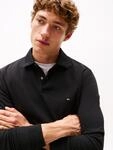 Langarm-Poloshirt TOMMY HILFIGER "1985 REGULAR LS POLO", Herren, Gr. S, schwarz,