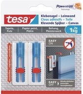 tesa Klebehaken tesa 77778 Klebenagel-Leinwand Wei&szlig; Inhalt: 2 St., (77778)