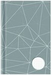 Stylex Notizbuch STYLEX&reg; 76381 Kladde - A5, kariert, grau/wei&szlig;, 96 Blatt
