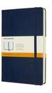 MOLESKINE Notizbuch Moleskine Notizbuch Erweitert Large/A5 Liniert, Hardcover, Saphir