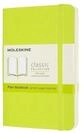 MOLESKINE Notizbuch Moleskine Classic, Notizbuch Pocket/A6 Blanko, Limetten...